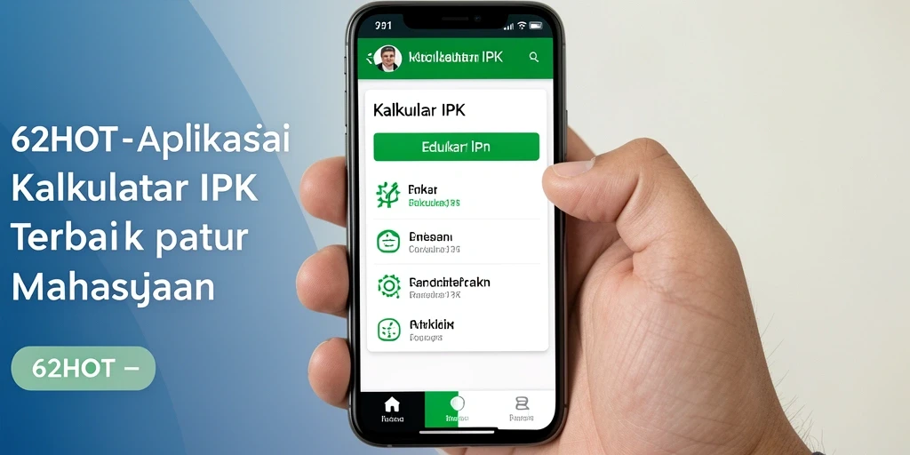 Tampilan antarmuka sederhana dan mudah digunakan untuk menghitung IPK.