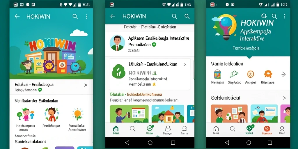 Antarmuka aplikasi HOKIWIN yang menarik dan informatif.