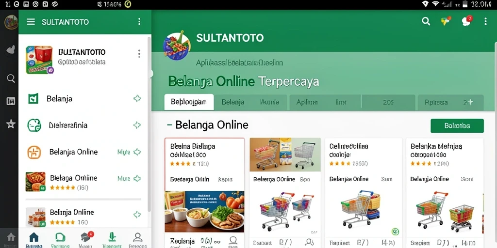Antarmuka SULTANTOTO yang bersih dan mudah digunakan.