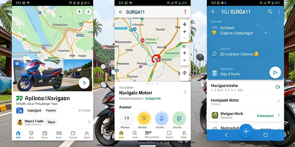 Antarmuka SURGA11 menunjukkan navigasi motor yang jelas dan informatif.
